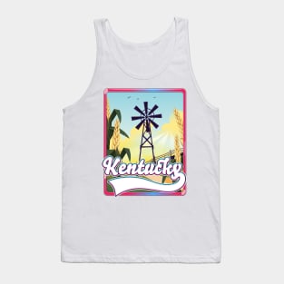 Kentucky Travel postcard Tank Top